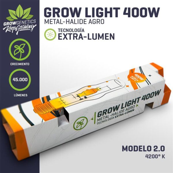 GROW GENETICS - Ampolleta Crecimiento (MH) (400 W)