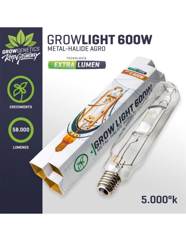 GROW GENETICS - Ampolleta Crecimiento (MH) (600 W)