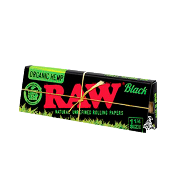 RAW - Papelillos Cañamo Organico Black (1 ¼)