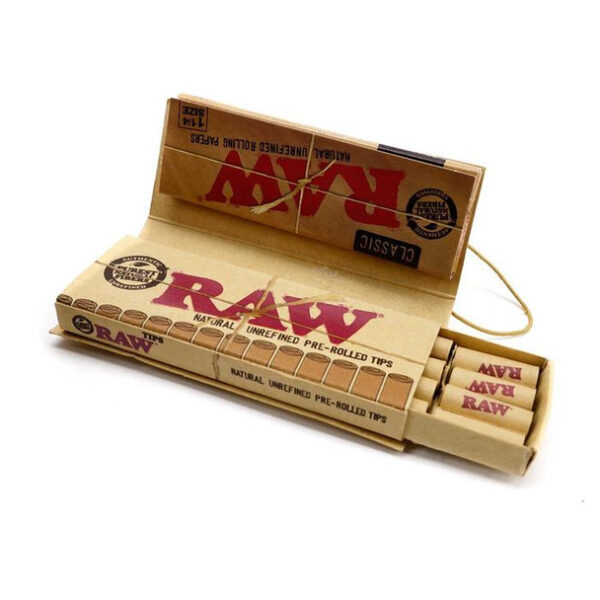 RAW - Papelillos Classic Connoisseur (1¼ + Tips enrolados)