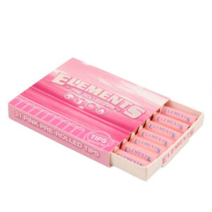 ELEMENTS - Tips Pre-Enrolados Pink (x21)