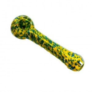 Pipa Borosilicato 10 cm (Amarillo y Verde)