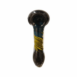 Pipa Borosilicato 9 cm (Negro / Azul / Amarillo)