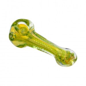 Pipa Borosilicato 9 cm (Transparente y Amarillo)