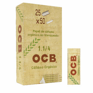 OCB - Display 25 unidades Papelillos Cáñamo Orgánico (1 ¼)