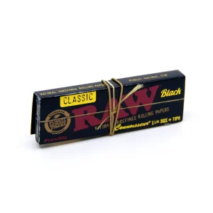 RAW - Papelillos Classic Black Connoisseur (1 ¼ + tips)