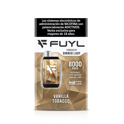 FUYL - Vaper 4.5% Nicotina 15 ml 8.000 puff (Vainilla Tabaco)